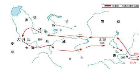 张骞第一次出使西域的路程特点