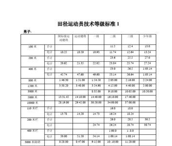 健将级运动员3公里标准