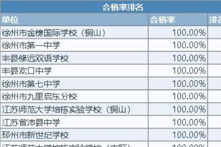 徐州双语小学排名