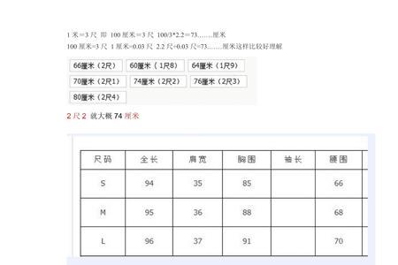 腰围67厘米相当于多少尺