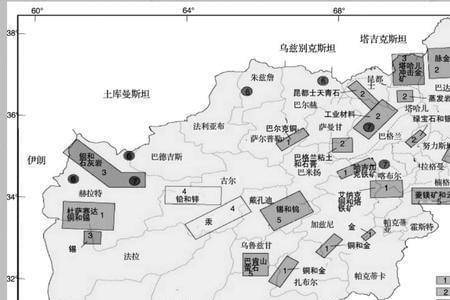 阿根廷矿产资源分布图