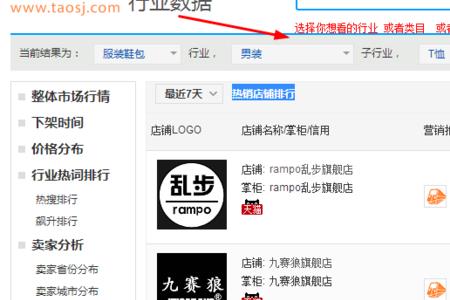 如何查淘宝类目行业搜索词