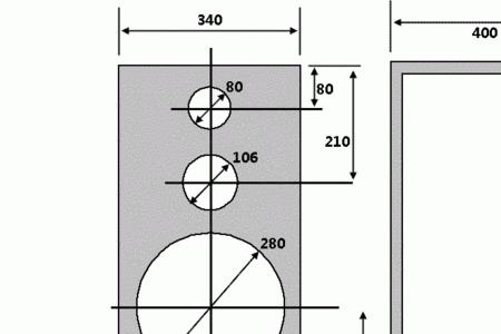 喇叭与箱体的比例尺寸