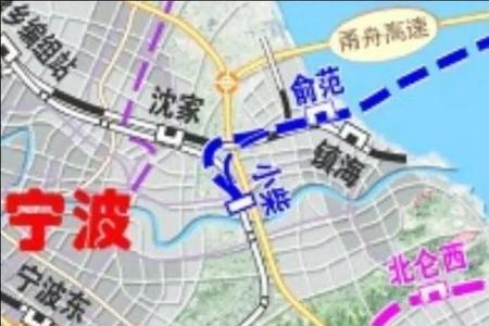 甬舟铁路最新路线图站点