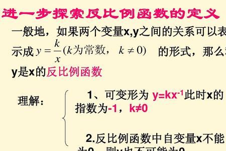 成反比例和反比例函数区别