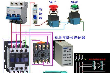 14脚继电器底座与接触器接线方法