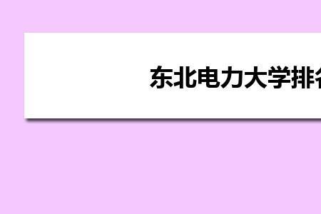 东北电力大学有小学教育专业吗