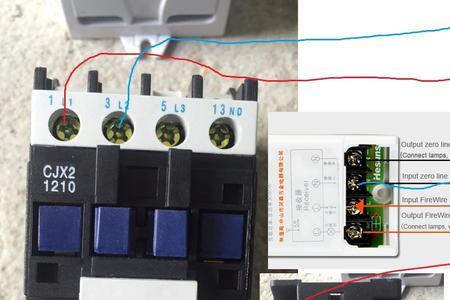 交流接触器启动按钮的接线方法