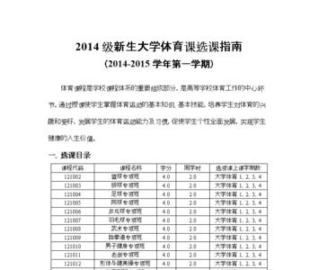 大学体育属于什么课程类别