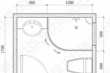 1米8正方形卫生间最佳布局