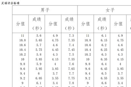 安徽体育高考项目及格标准