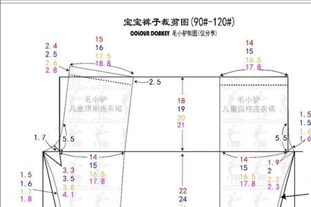 男士运动裤裁剪尺寸对照表