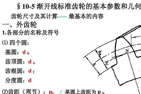 渐开线齿轮和普通齿轮区别