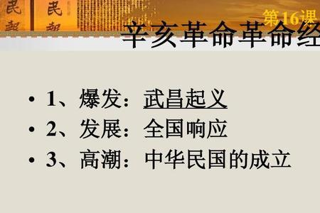 辛亥革命的政治主张是什么