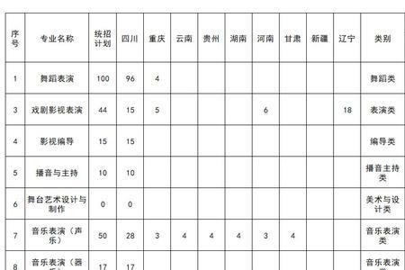 四川文化艺术职业学院专业