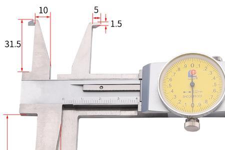 卡尺是卡中间还是卡尺尖