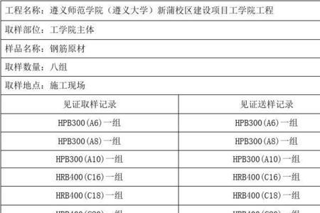 见证取样记录的见证编号是什么