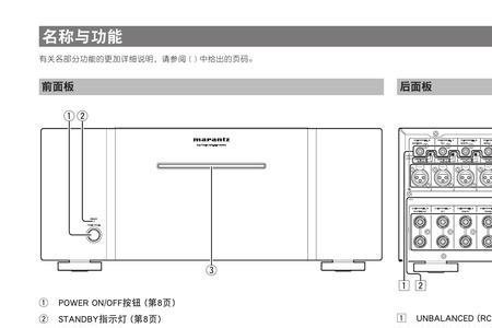 马兰士5015功放中文说明书