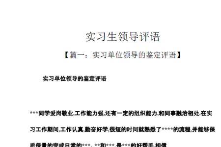 小学英语实习指导教师评语