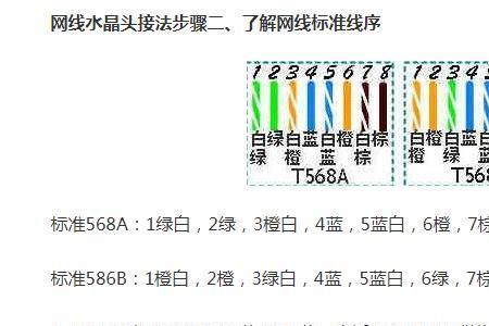 232水晶头接法顺序