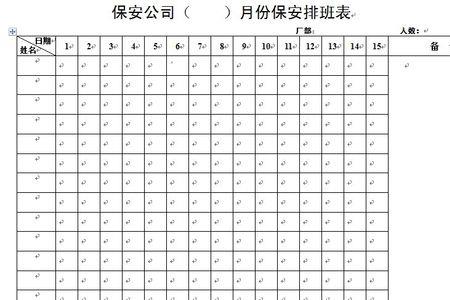 小区保安一般怎么排班