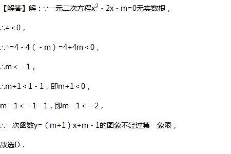 一次函数实数根的意义