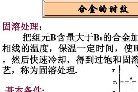 固溶处理和时效处理的区别