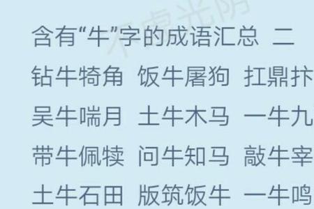 元素符号构成的成语