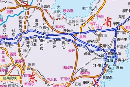 鲁中高铁通道具体线路