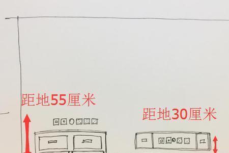 电视柜预埋管和插座尺寸