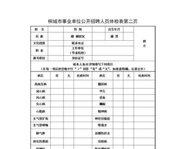 招工表体检表是否属档案