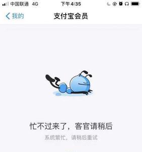 支付宝显示网络异常是什么原因