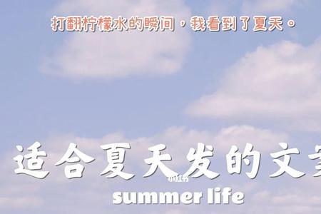 冬天发夏天的照片文案