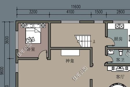 一层农村自建房进深7米宽13米