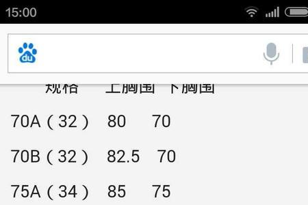 上胸围89下胸围75正常吗