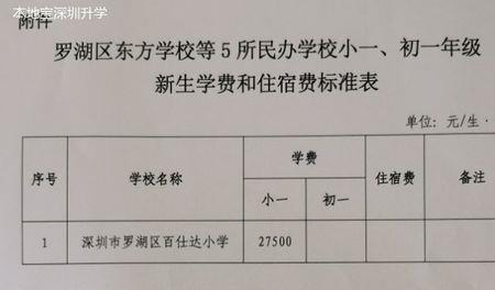 深圳大风车小学一年学费多少