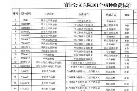 医院费用类别是什么意思