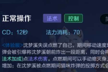 沈梦溪一技能移动不受控制