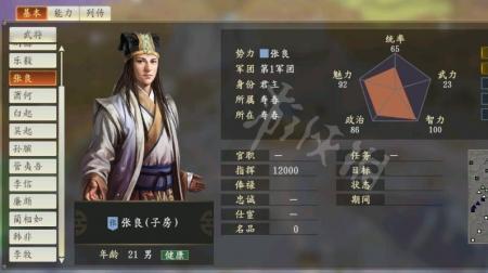 三国志14金刚个性