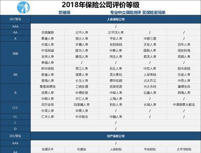 保险公司的级别是怎么分的