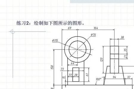 cad简单平面图绘制