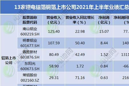 诺德股份有生产铝箔吗