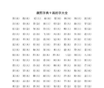 十字画的字有那些