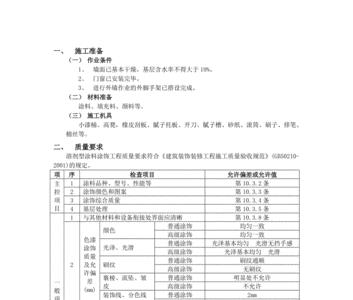 外墙涂料验收规范标准最新版