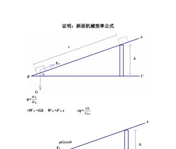 机械效率的公式及推导公式