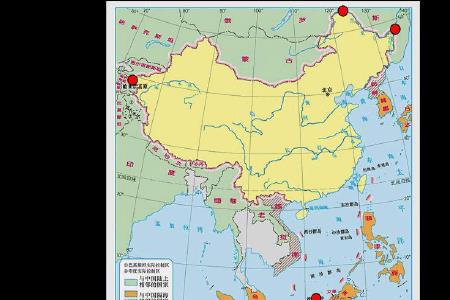 中国领土四至点经纬度各是什么