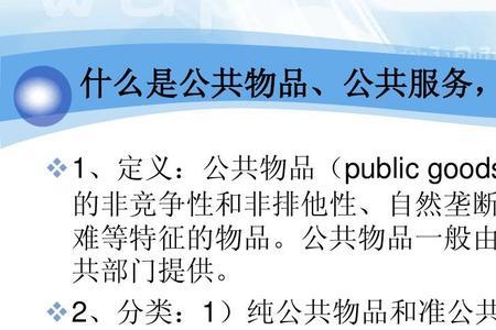 具有非竞争性和排他性的物品