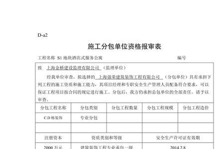 专项方案报审表需要哪几方签字