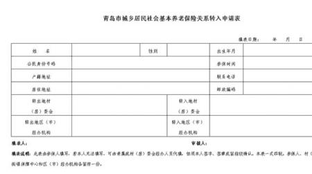 城乡养老保险参保信息怎么填