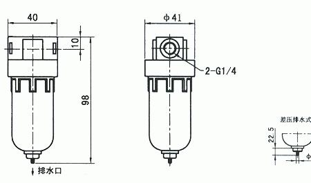 空气过滤器自动排水原理